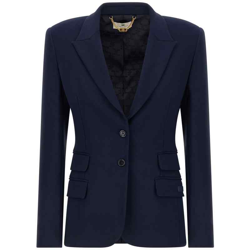 GI25666E2H88_01_M_2026-07-28T08-57-04.779Z Elisabetta Franchi Light Crêpe Blazer