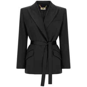 Elisabetta Franchi Stretch Satin Blazer