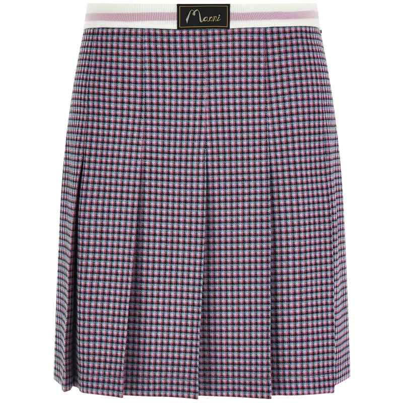 Marni Houndstooth Skirt