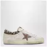 Golden Goose White and beige Super-Star sneakers with pony hair details
