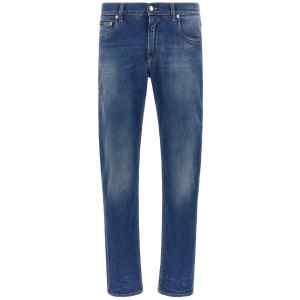 Dolce & Gabbana Logo Embroidery Jeans