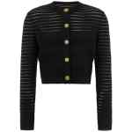 Balmain Semi-transparent Stripes Cardigan