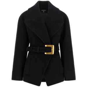 Balmain Anthem Belted Caban