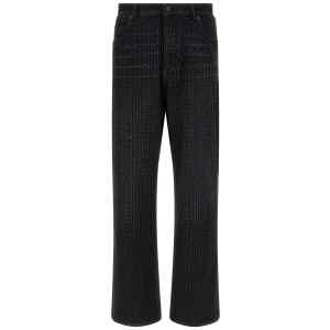 Balmain Monogram Pattern Jeans