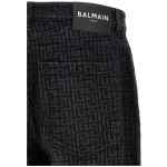 Balmain Monogram Pattern Jeans