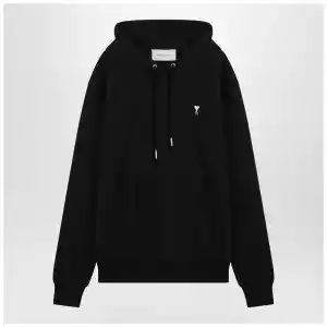 Ami Paris Black Ami De Coeur hooded sweatshirt