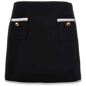 Moschino Heart Button Skirt