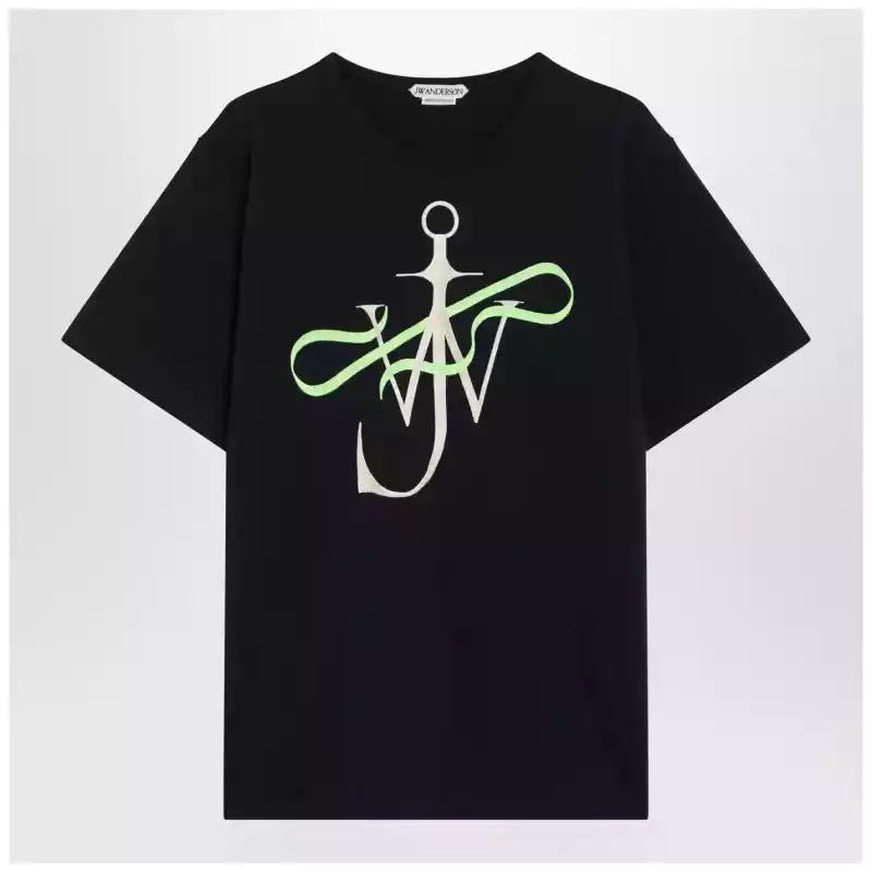 J.W. Anderson JW Anderson Navy blue T-shirt with embroidered logo