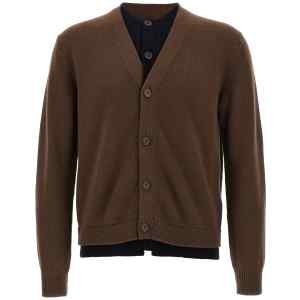 J.w.anderson Contrast Layered Cardigan
