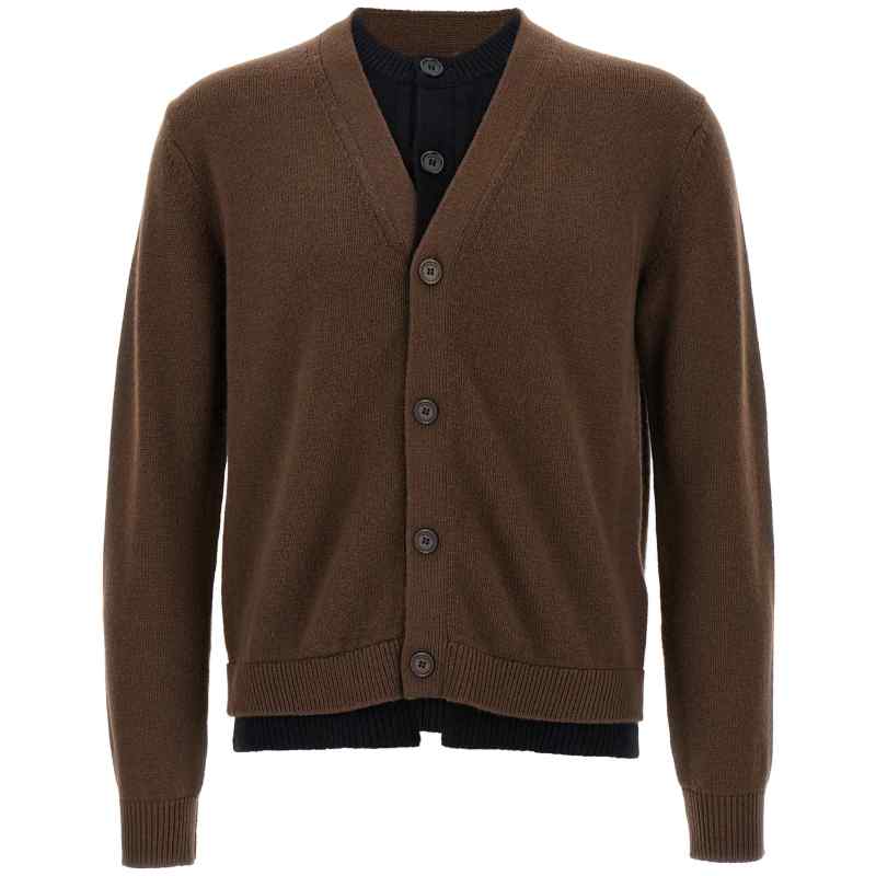 J.w.anderson Contrast Layered Cardigan