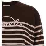 Moncler Striped Sweater With Embroidery