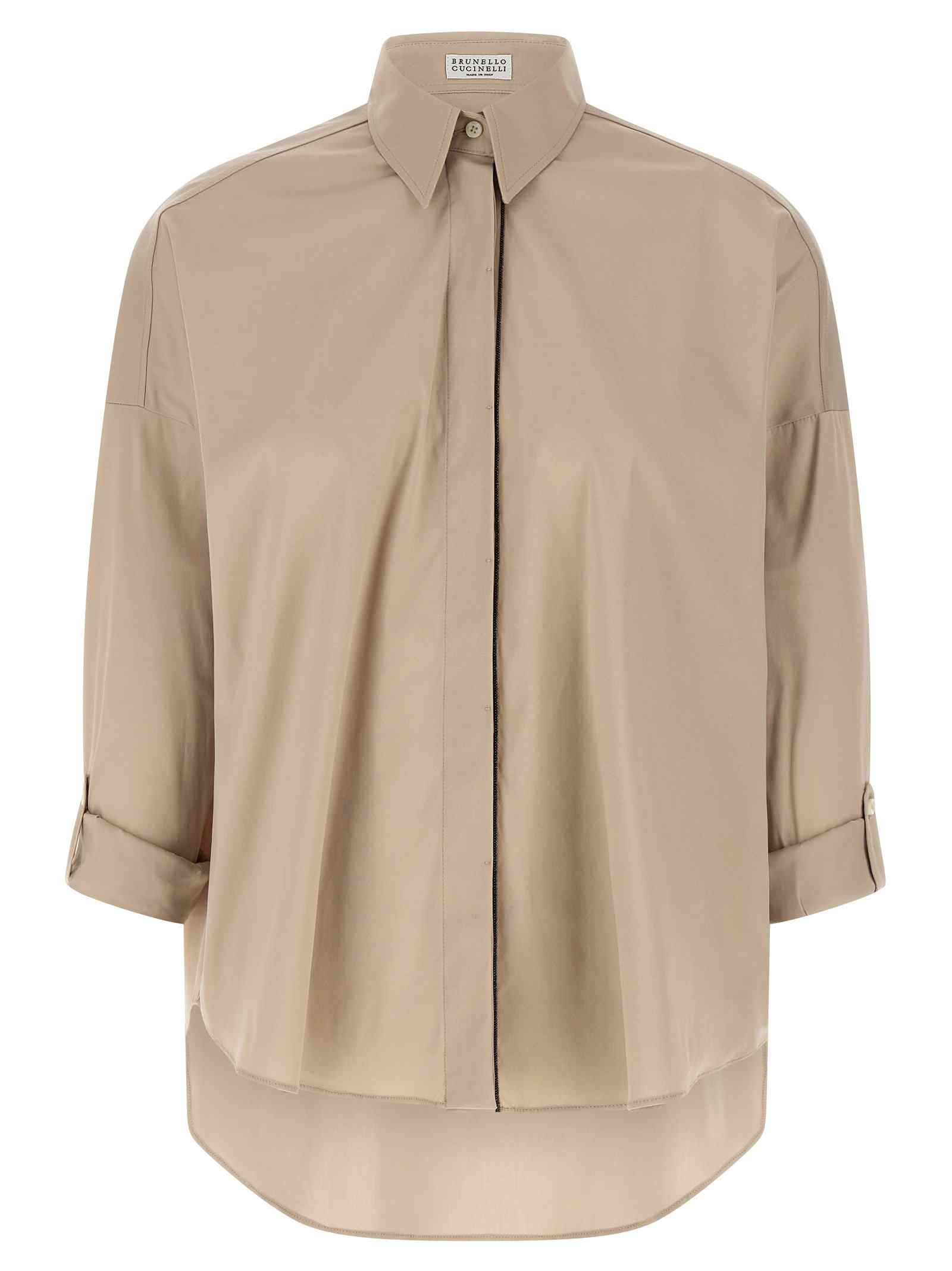Brunello Cucinelli Shiny Trim Shirt