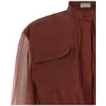 Brunello Cucinelli Silk Sleeves Blouse