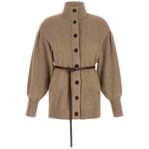 Brunello Cucinelli English Half-ribbed Cardigan