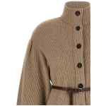 Brunello Cucinelli English Half-ribbed Cardigan