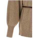 Brunello Cucinelli English Half-ribbed Cardigan