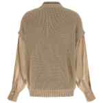 Brunello Cucinelli Organza Sleeve Cardigan