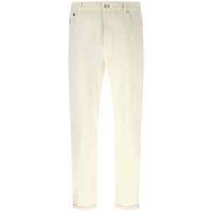 Brunello Cucinelli Logo Embroidery Jeans