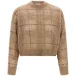 Brunello Cucinelli Sequin Check Sweater
