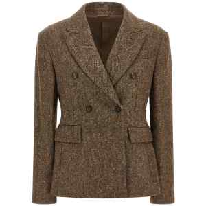 Brunello Cucinelli Donegal Wool Double-breasted Blazer