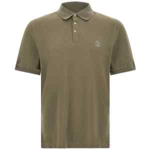 Brunello Cucinelli Logo Piqué Polo Shirt
