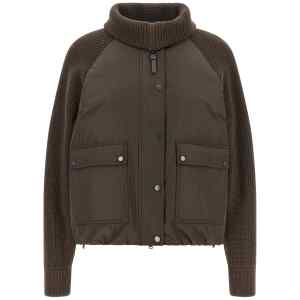 Brunello Cucinelli Knit Insert Down Jacket