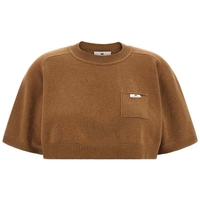 MK11T66E2AI6_01_M_2026-07-24T10-30-22.772Z Elisabetta Franchi Wool And Cashmere Top
