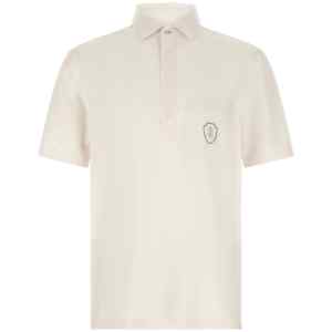 Brunello Cucinelli Heraldic Logo Polo Shirt