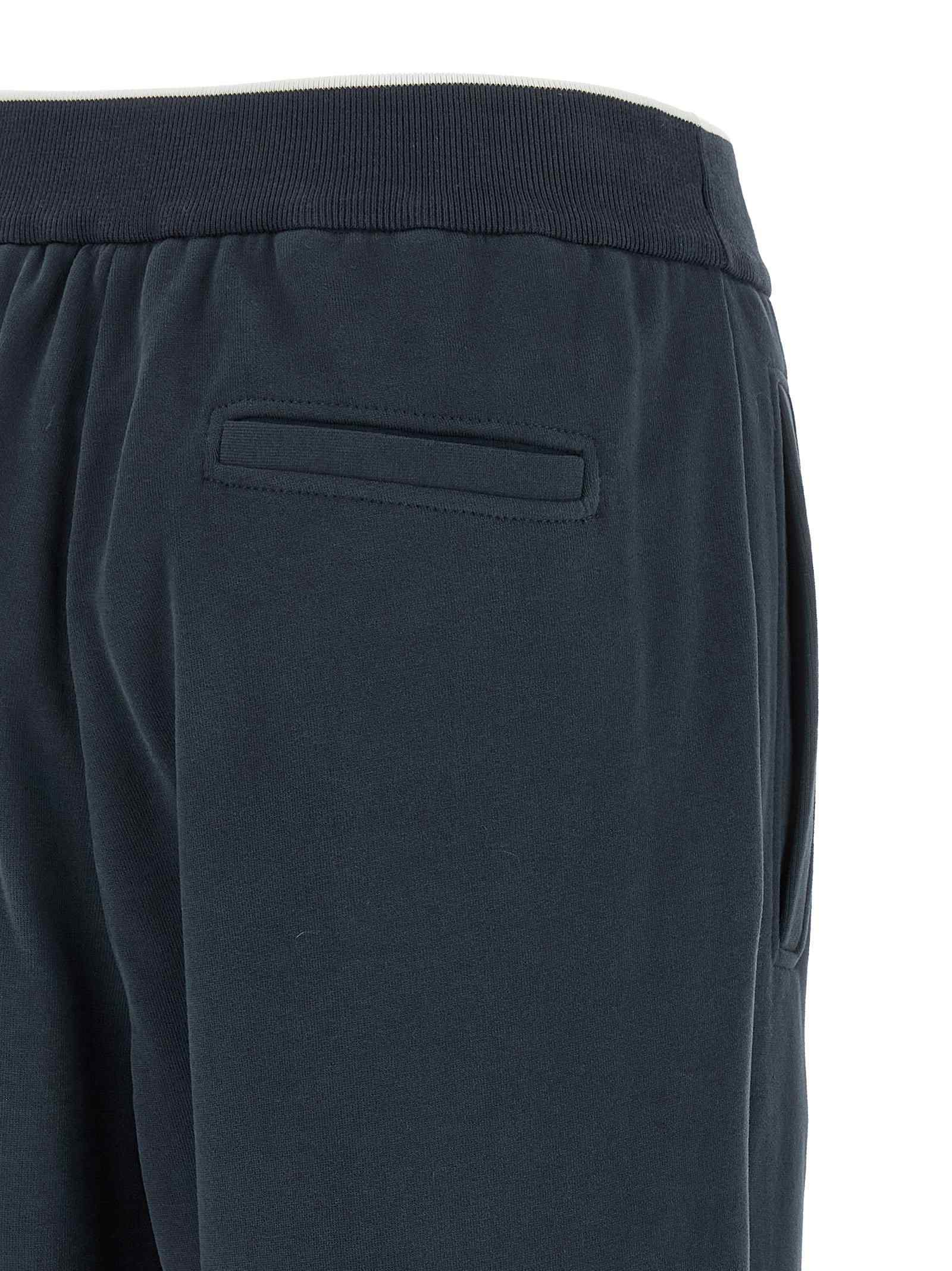 Brunello Cucinelli Joggers With Frontal Stitching Detail