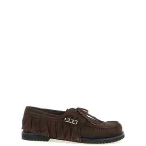 J.w.anderson Suede Volant Boat Shoe