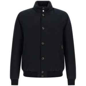 Moorer Janos Bomber Jacket - Acqua Line