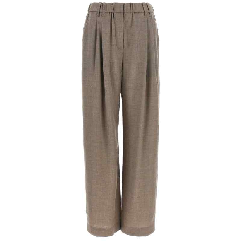 Brunello Cucinelli Light Pants With Pleats