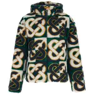 Casablanca Monogram Intarsia Fleece Jacket