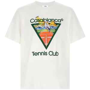 Casablanca Tennis Club Front Print T-shirt