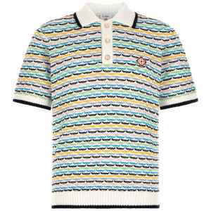 Casablanca Tuck Stitch Polo Shirt