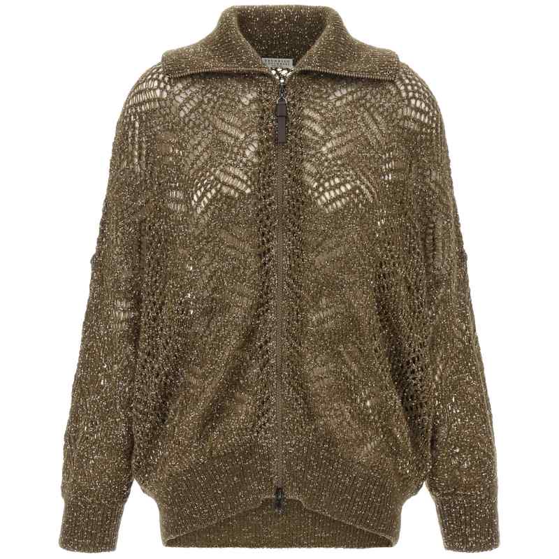 MRG562516CBA88_01_M_2026-07-16T08-37-20.141Z Brunello Cucinelli Dazzling Abstract Leaf Cardigan