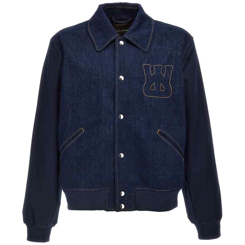 MS25DE09DE01599_01_M_2025-01-15T10-31-59.304Z Wales Bonner The Echo Denim Varsity Jacket