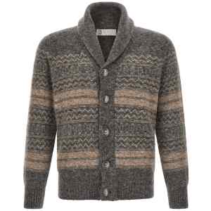 Brunello Cucinelli Nordic Jacquard Cardigan