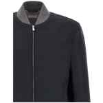 Brunello Cucinelli Light Flannel Bomber Jacket