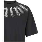 Palm Angels Craquelé Gothic Print T-shirt