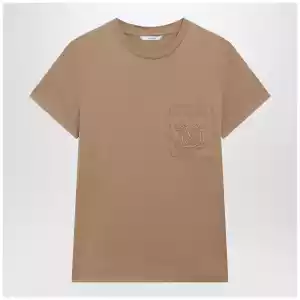Max Mara Camel cotton jersey T-shirt