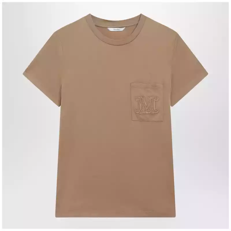 Max Mara Camel cotton jersey T-shirt