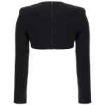David Koma Top 3d Crystsal Chain And Square Neck