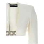 David Koma Top 3d Crystsal Chain And Square Neck