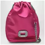ROGER VIVIER Nano Pilgrim bag in fuchsia satin