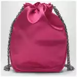 ROGER VIVIER Nano Pilgrim bag in fuchsia satin