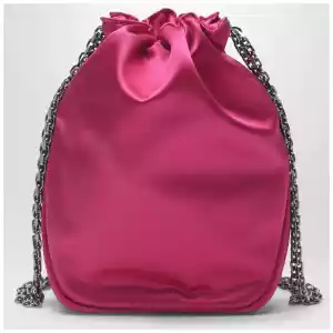 ROGER VIVIER Nano Pilgrim bag in fuchsia satin