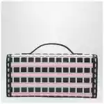 ROGER VIVIER Belle Vivier ice/pink/navy blue clutch bag