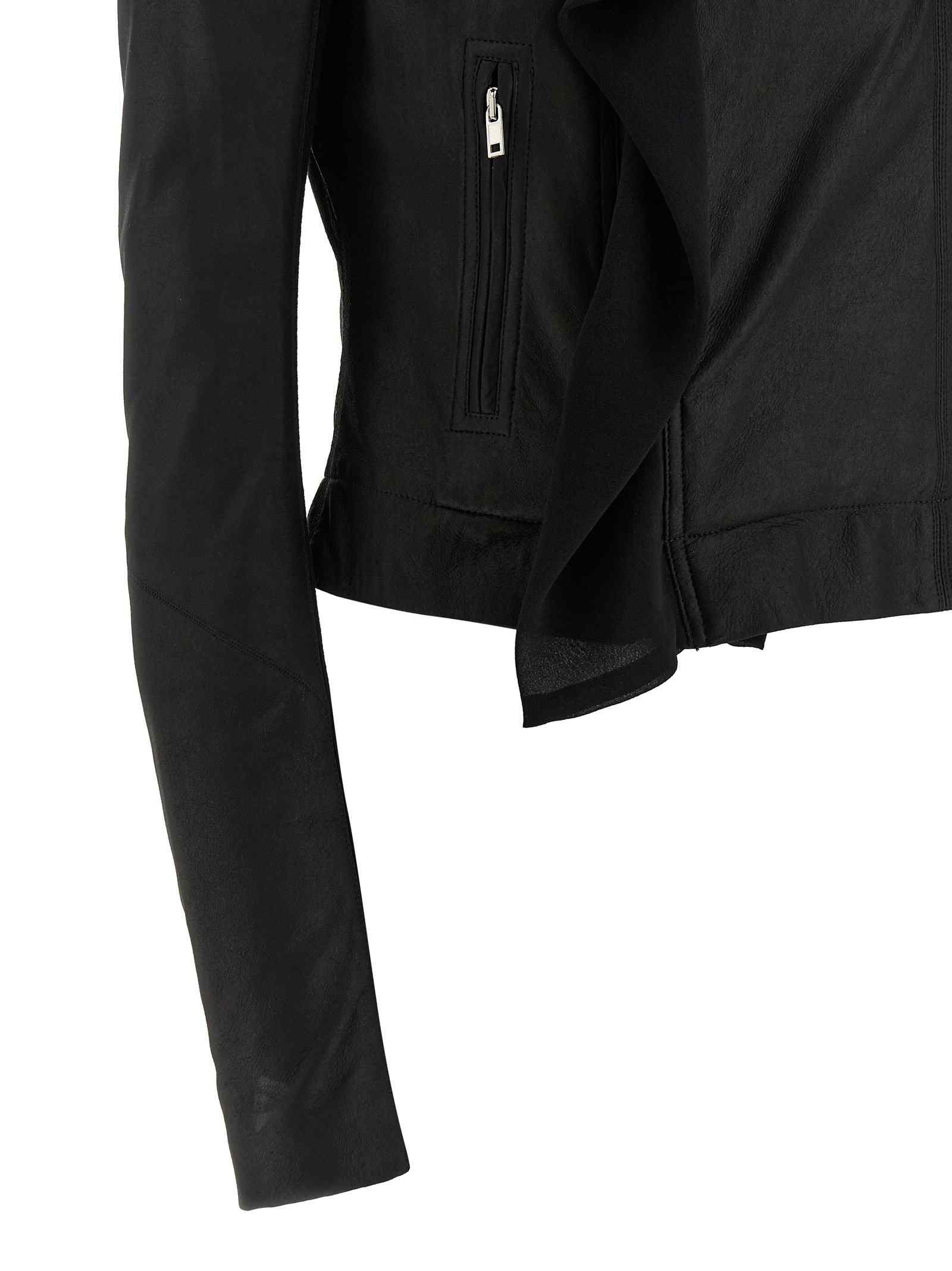 Rick Owens Scarf Biker Jacket