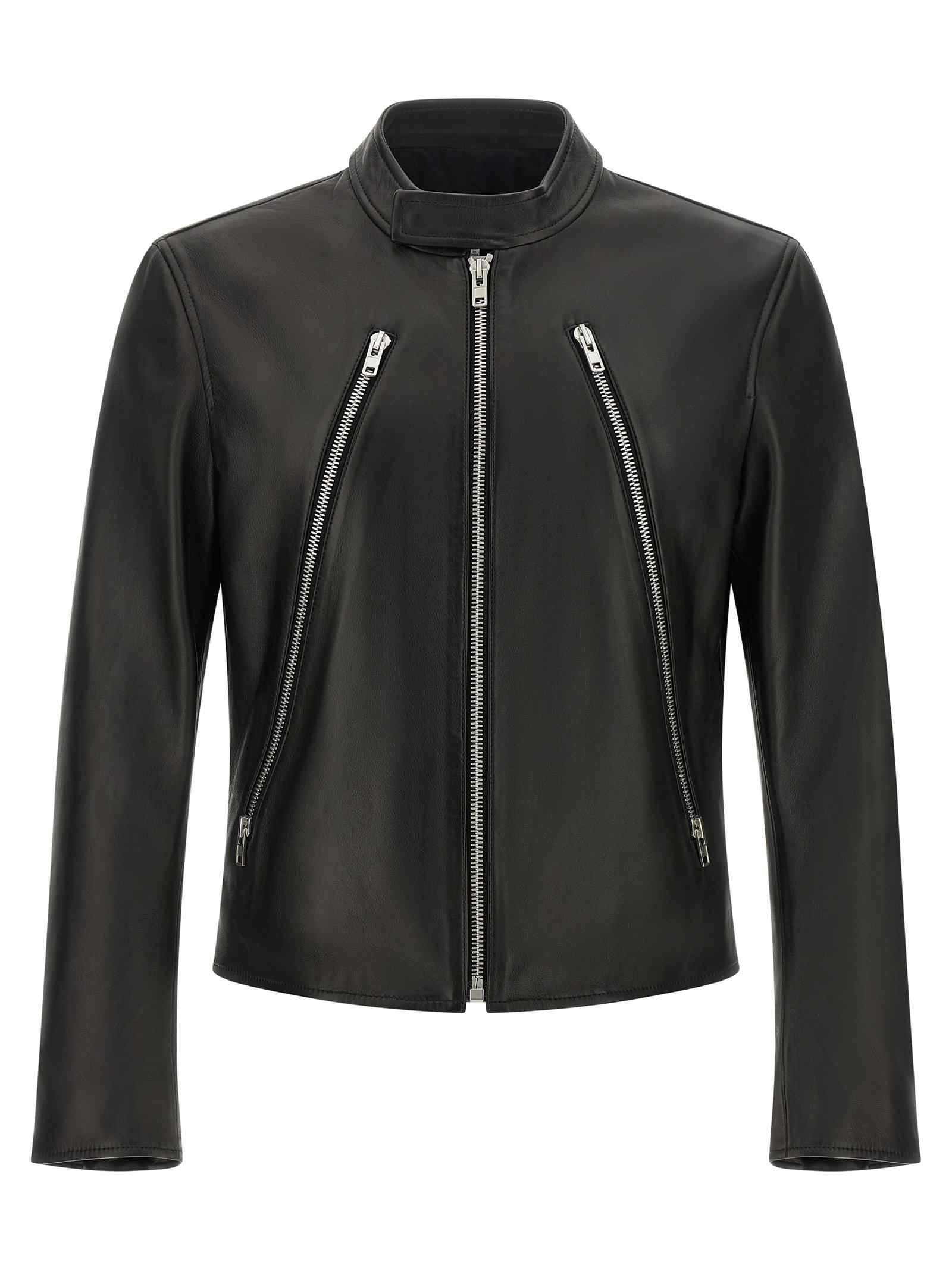 Maison Margiela 5-zip Leather Jacket